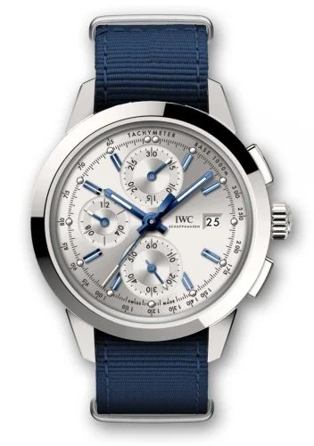 IWC - IW3808-AT Ingenieur Chronograph Custom Stainless Steel / Silver-Blue / NATO