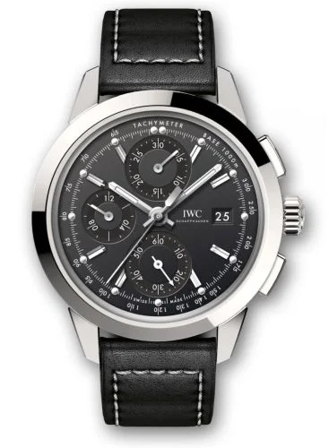 IWC - IW3808-AU Ingenieur Chronograph Custom Stainless Steel / Black-Rhodium / Calf