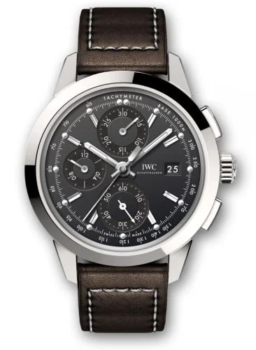IWC - IW3808-AV Ingenieur Chronograph Custom Stainless Steel / Black-Rhodium / Calf
