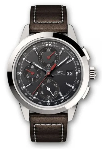 IWC - IW3808-BJ Ingenieur Chronograph Custom Stainless Steel / Black-Red / Calf