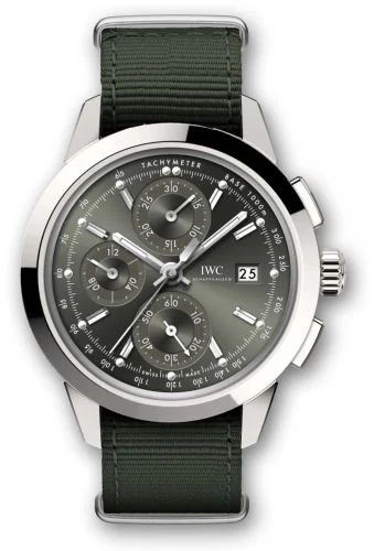 IWC - IW3808-BS Ingenieur Chronograph Custom Stainless Steel / Green-Rhodium / NATO