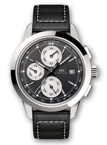 IWC - IW3808-BT Ingenieur Chronograph Custom Stainless Steel / Black-Silver-Black / Calf