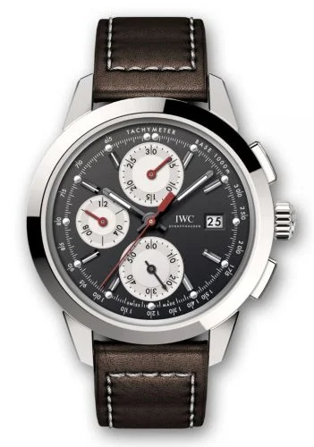 IWC - IW3808-BZ Ingenieur Chronograph Custom Stainless Steel / Black-Silver-Red / Calf