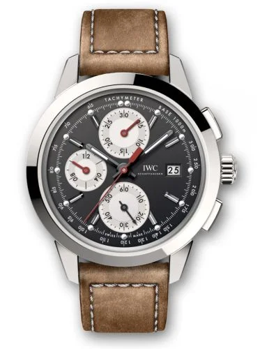 IWC - IW3808-CA Ingenieur Chronograph Custom Stainless Steel / Black-Silver-Red / Calf