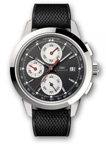 IWC - IW3808-CB Ingenieur Chronograph Custom Stainless Steel / Black-Silver-Red / Rubber