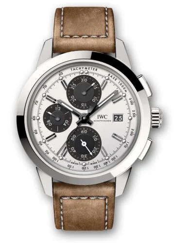 IWC - IW3808-CF Ingenieur Chronograph Custom Stainless Steel / Silver-Black-Black / Calf