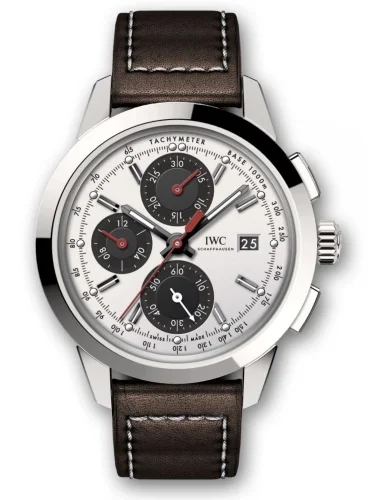 IWC IWC - IW3808-CL Ingenieur Chronograph Custom Stainless Steel / Silver-Black-Red / Calf