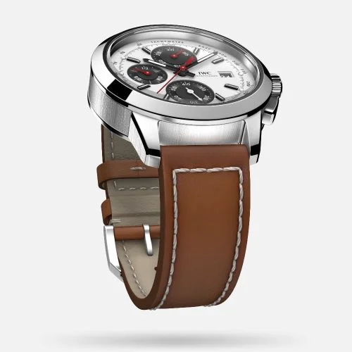 IWC IWC - IW3808-CM Ingenieur Chronograph Custom Stainless Steel / Silver-Black-Red / Calf
