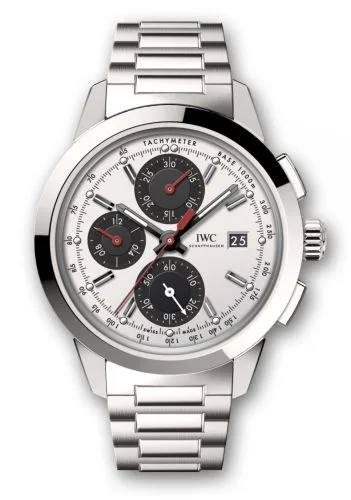 IWC - IW3808-CO Ingenieur Chronograph Custom Stainless Steel / Silver-Black-Red / Bracelet