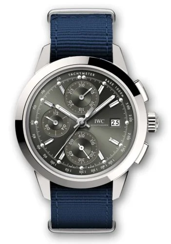 IWC - IW3808-DF Ingenieur Chronograph Custom Stainless Steel / Green-Rhodium / NATO