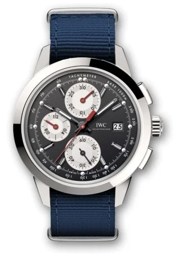 IWC - IW3808-DJ Ingenieur Chronograph Custom Stainless Steel / Black-Silver-Red / NATO