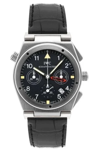 IWC Ingenieur Mecaquartz Chronograph Alarm Stainless Steel / Black / Strap