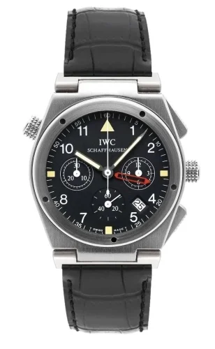 IWC IWC - IW3815-01 Ingenieur Mecaquartz Chronograph Alarm Stainless Steel / Black / Strap