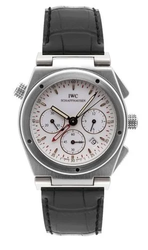 IWC Ingenieur Mecaquartz Chronograph Alarm Stainless Steel / White / Strap