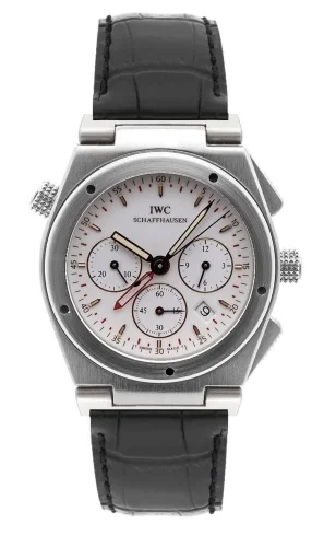IWC IWC - IW3815-03 Ingenieur Mecaquartz Chronograph Alarm Stainless Steel / White / Strap