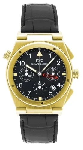 IWC IWC - IW3815-06 Ingenieur Mecaquartz Chronograph Alarm Yellow Gold / Black / Strap