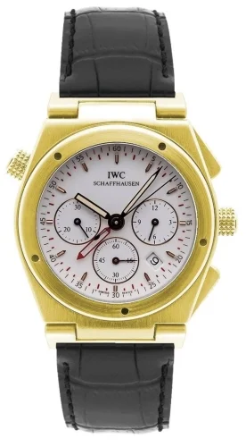 IWC IWC - IW3815-07 Ingenieur Mecaquartz Chronograph Alarm Yellow Gold / White / Strap