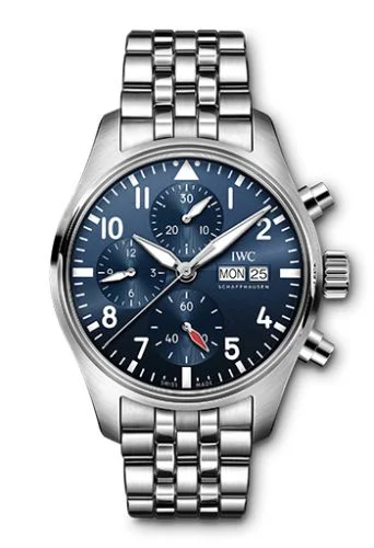 IWC - IW3881-02 Pilot's Watch Chronograph 41 Stainless Steel / Blue / Bracelet