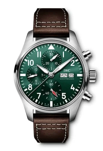 IWC - IW3881-03 Pilot's Watch Chronograph 41 Stainless Steel / Green