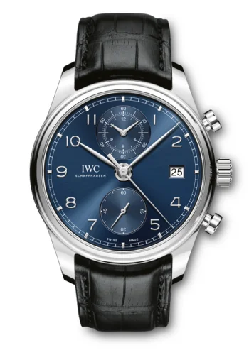 IWC - IW3903-03 Portugieser Chronograph Classic Stainless Steel / Blue
