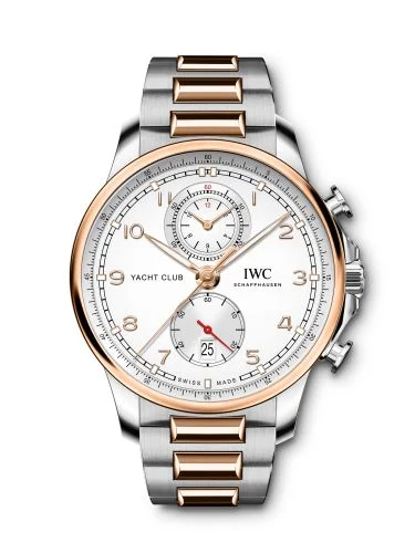 IWC - IW3907-03 Portugieser Yacht Club Chronograph Stainless Steel - Red Gold / Silver / Bracelet