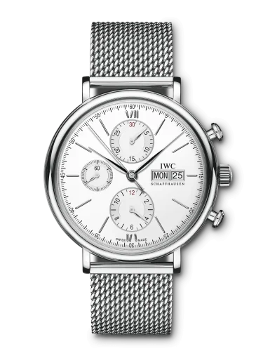 IWC - IW3910-28 Portofino Chronograph Stainless Steel / Silver / Milanese