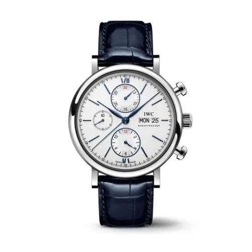 IWC - IW3910-37 Portofino Chronograph Stainless Steel / Silver - Blue
