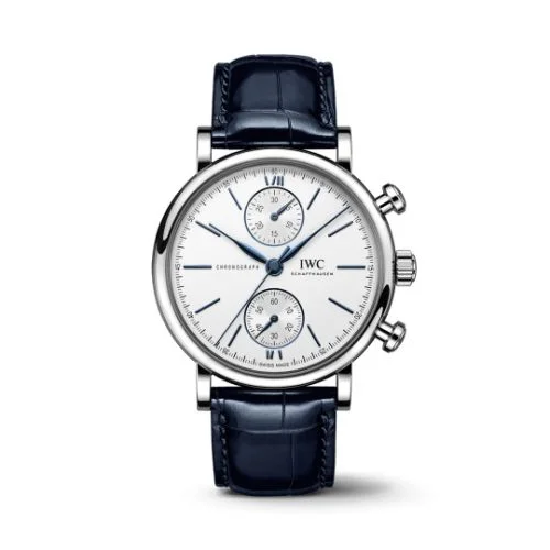 IWC - IW3914-07 Portofino Chronograph 39 Stainless Steel / Silver - Blue