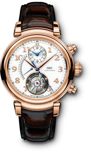IWC - IW3931-01 Da Vinci Tourbillon Rétrograde Chronograph Red Gold / Silver