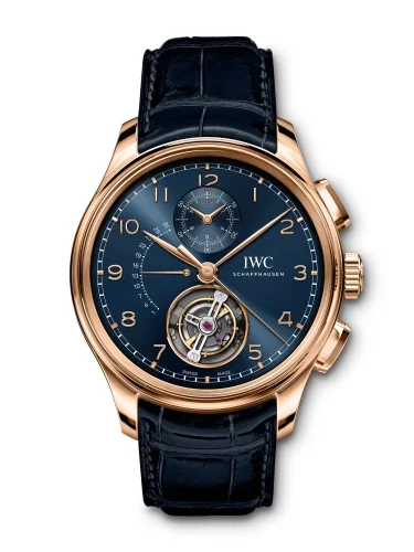 IWC IWC - IW3940-05 Portugieser Tourbillon Rétrograde Chronograph Armor Gold / Blue / Boutique Edition