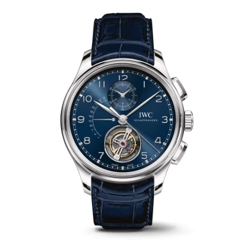 IWC IWC - IW3940-07 Portugieser Tourbillon Rétrograde Chronograph Platinum / Blue