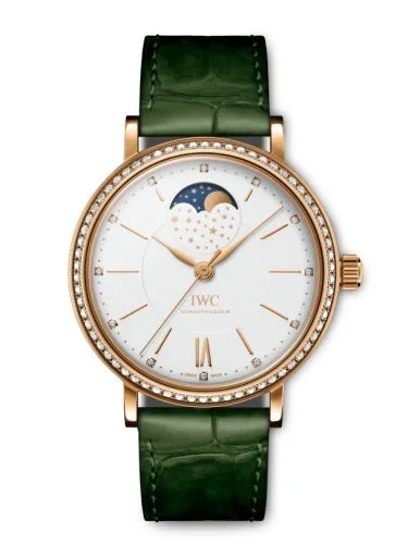 IWC - IW4590-14 Portofino Automatic Moon Phase 37 Red Gold / Diamond / Silver