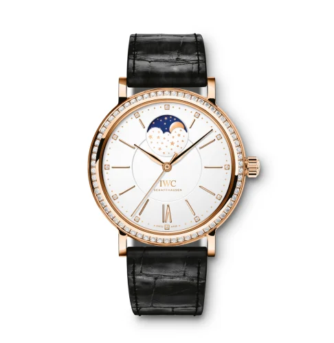IWC - IW4590-09 Portofino Automatic Moon Phase 37 Red Gold / Diamond / Silver