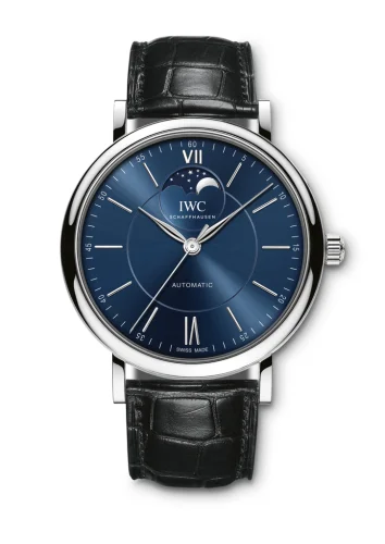 IWC - IW4594-02 Portofino Automatic Moonphase  Stainless Steel / Blue / Alligator