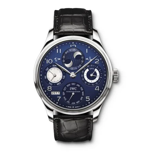 IWC - IW5021-21 Portugieser Perpetual Calendar 5021 White Gold / Blue