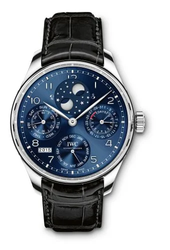 IWC - IW5034-01 Portugieser Perpetual Calendar Double Moon White Gold / Blue