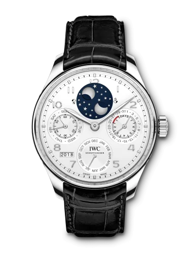 IWC - IW5034-06 Portugieser Perpetual Calendar Double Moon Platinum / Silver