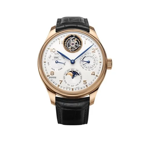 IWC - IW504-507 Portuguese Perpetual Calendar Tourbillon Armor Gold / Bucherer