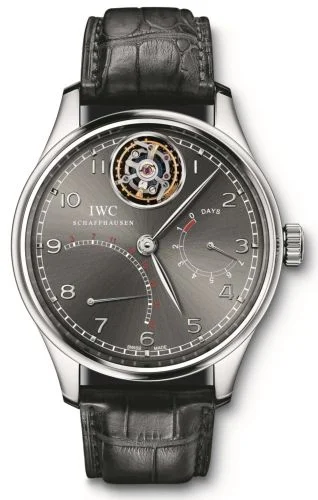 IWC Portuguese Tourbillon Mystère Rétrograde Platinum / Ardoise