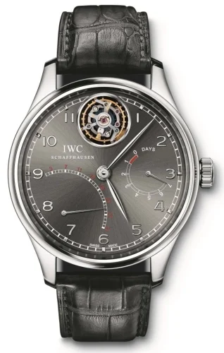 IWC IWC - IW5044-01 Portuguese Tourbillon Mystère Rétrograde Platinum / Ardoise