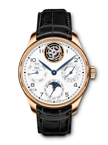 IWC - IW5045-01 Portuguese Perpetual Calendar Tourbillon Edition “150 Years” Red Gold / White