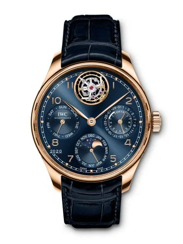 IWC - IW5045-04 Portuguese Perpetual Calendar Tourbillon Armor Gold / Blue / Boutique Edition