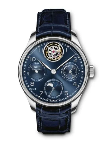 IWC - IW5045-06 Portuguese Perpetual Calendar Tourbillon Platinum / Blue