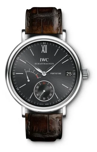 IWC Portofino Hand-Wound Eight Days Stainless Steel / Black