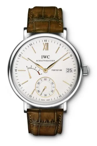 IWC Portofino Hand-Wound Eight Days Stainless Steel / Silver