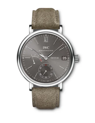 IWC Portofino Hand-Wound Eight Days Stainless Steel / Ardoise