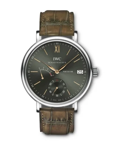 IWC IWC - IW5101-17 Portofino Hand-Wound Eight Days Stainless Steel / Green / Harrods