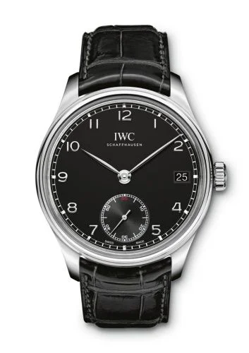 IWC - IW5102-02 Portuguese Hand-Wound Eight Days Stainless Steel / Black