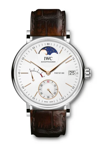 IWC Portofino Hand-Wound Eight Days Moonphase Stainless Steel / Silver