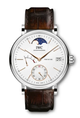 IWC IWC - IW5164-01 Portofino Hand-Wound Eight Days Moonphase Stainless Steel / Silver